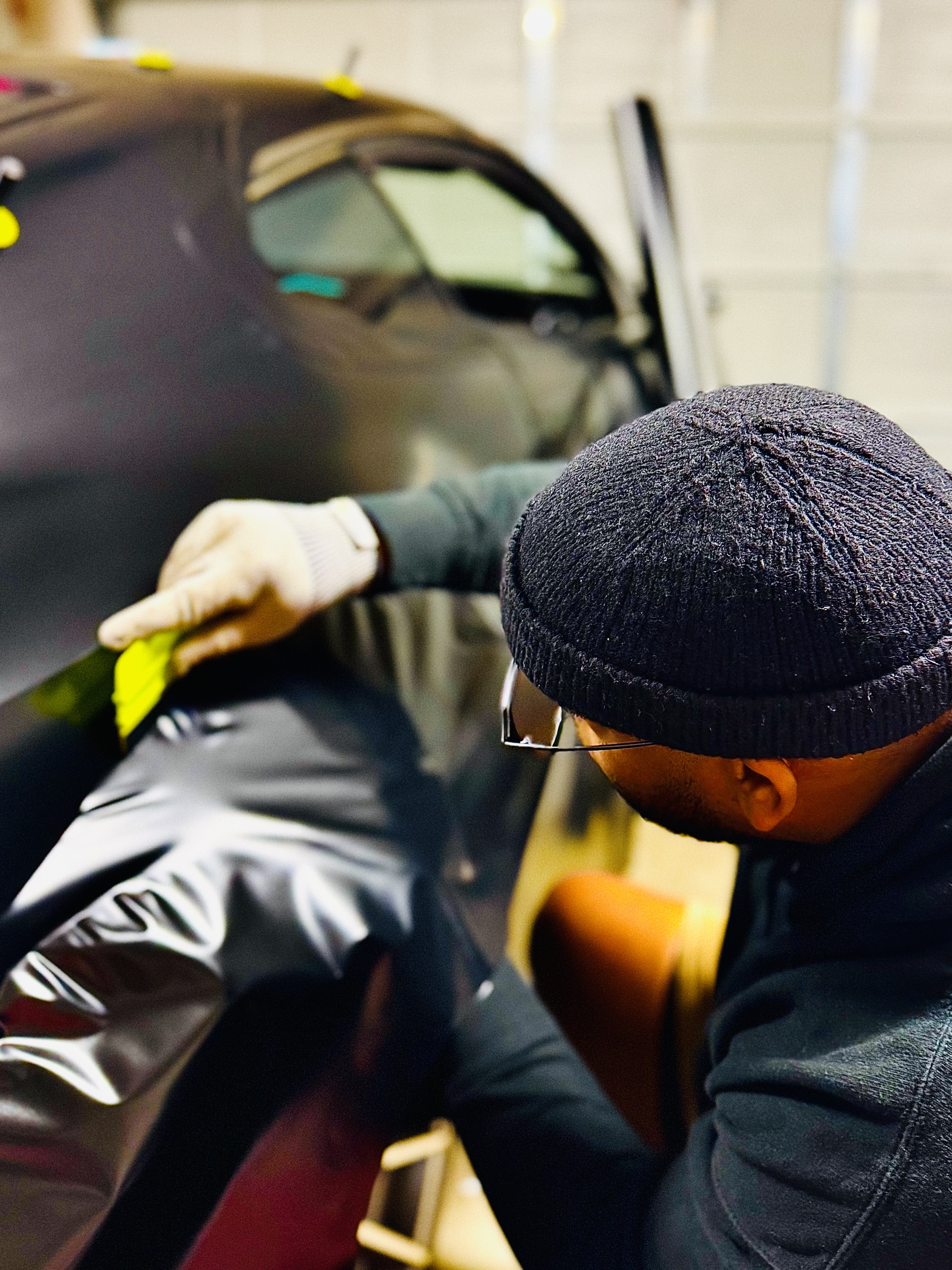 Car wrapping background